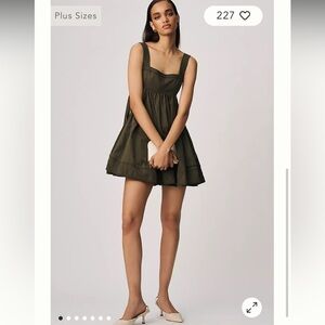 Anthropologie pilcro Square-Neck Utility Babydoll Dress  party spring 
$148.00
